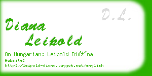 diana leipold business card